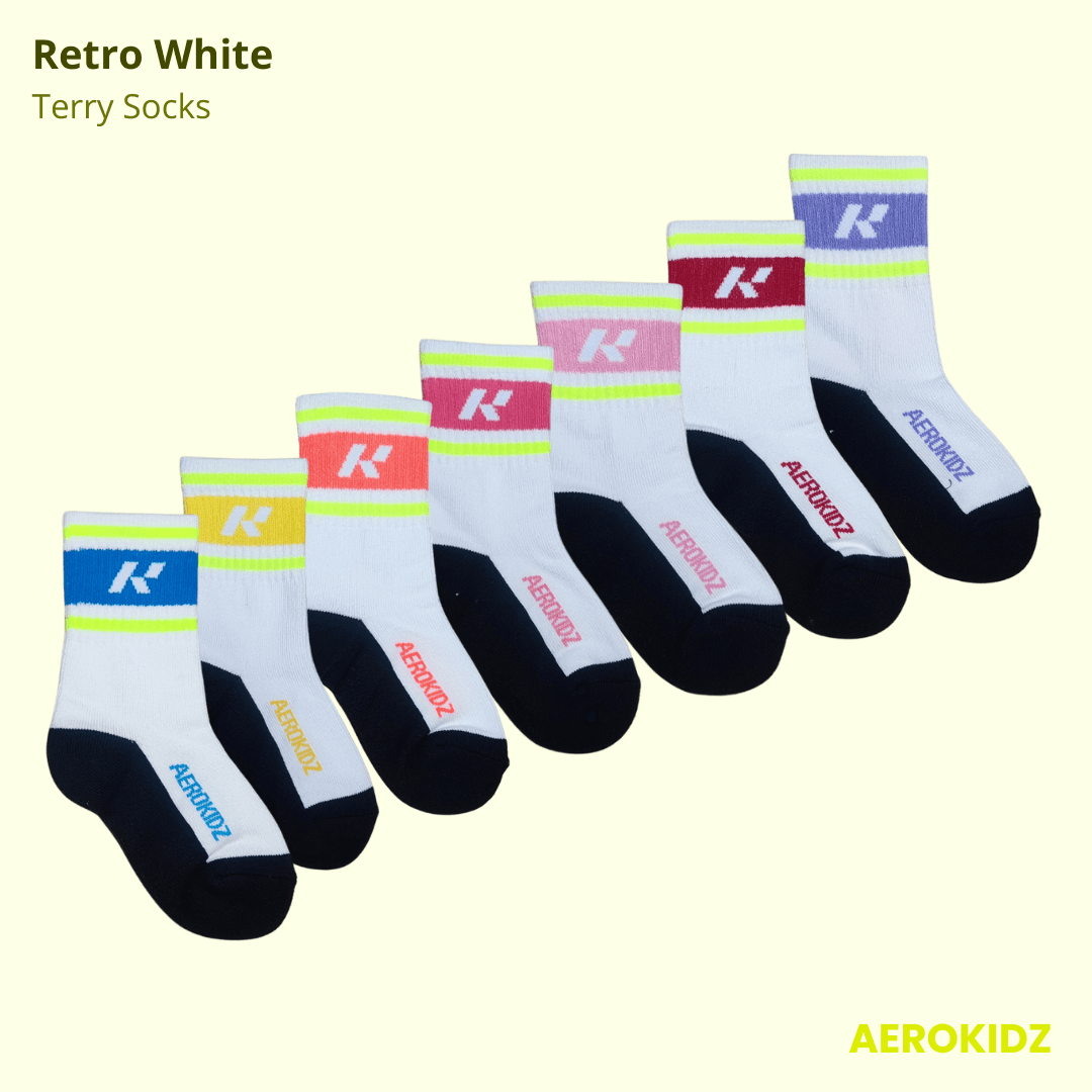 Retro Sport Socks (White)